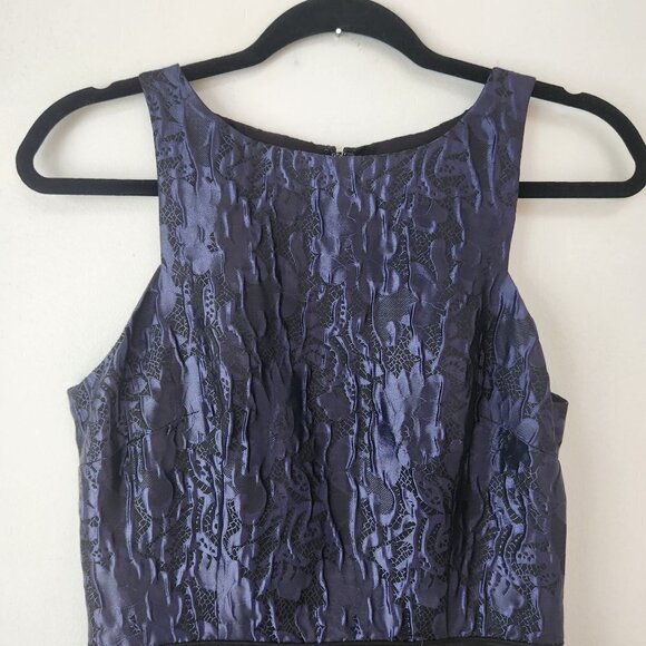 Aidan Mattox Black Satin Sleeveless Maxi Dress Full Length Gown Ballgown Size 10 - Picture 3 of 7